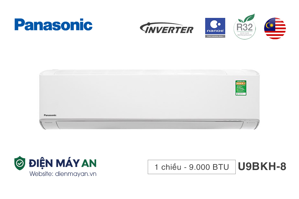 Điều Hòa Panasonic Inverter 9000 BTU 1 Chiều CU/CS-U9BKH-8 - Model 2025